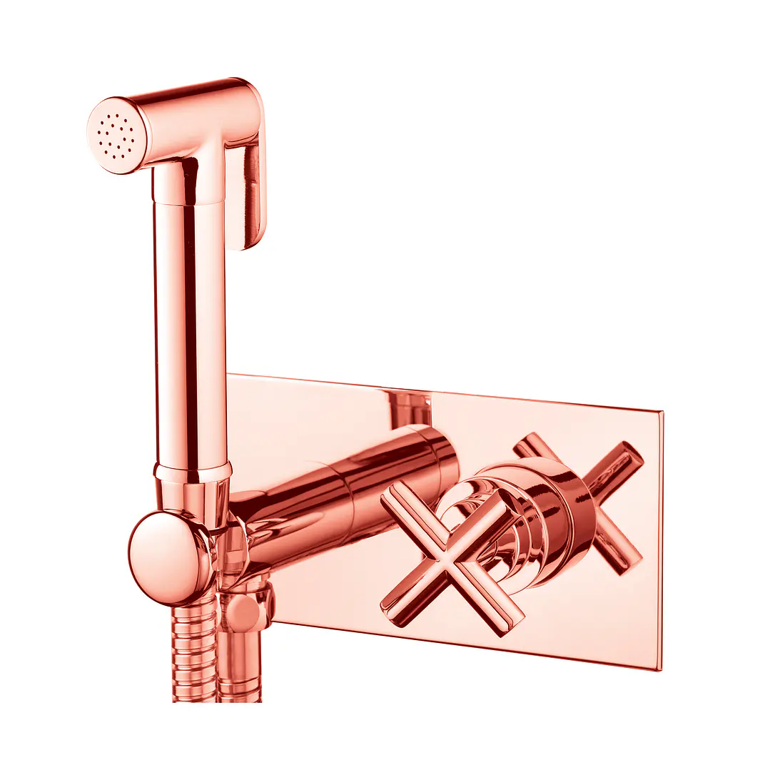 monocomando WC  XIK  - ROSA GOLD  1