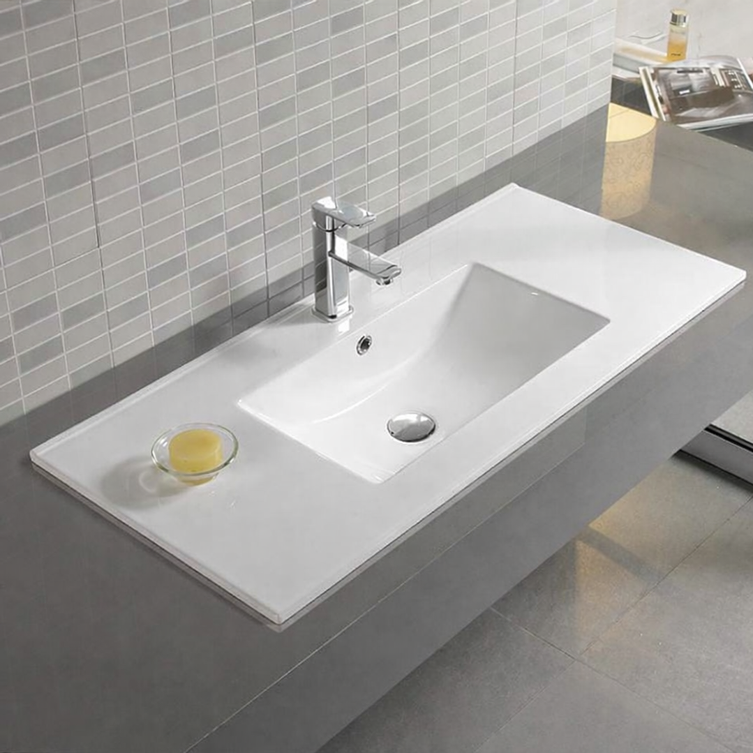 Lavatório em cerâmica 120cm 1