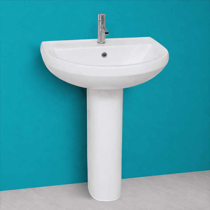 Lavatório City com coluna 1