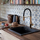 Banca de cozinha Lava louça Alena em poligranito 1 cuba - Thumbnail 1