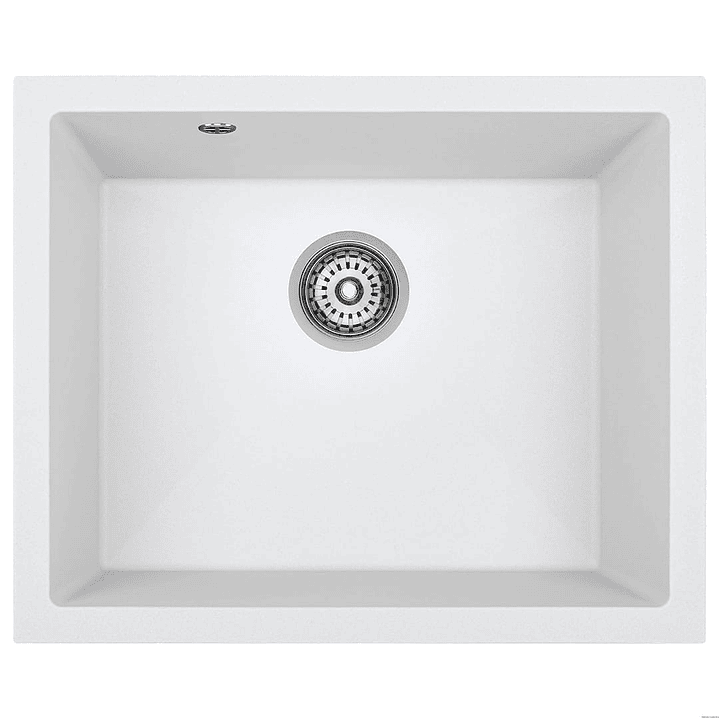 Banca de cozinha Lava louça Ibiza em poligranito 1 cuba branca 2