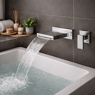 Monocomando Waterfall de parede