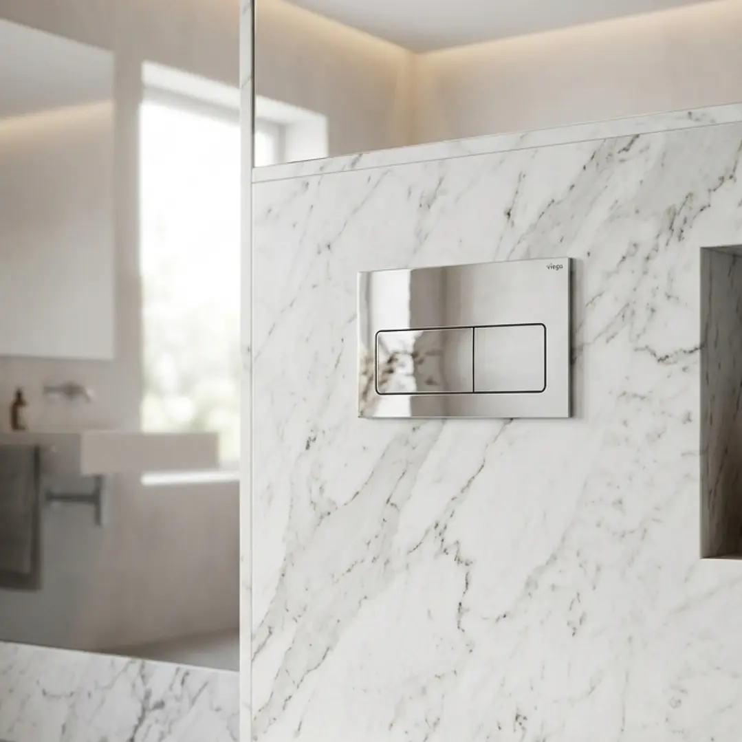 Placa Viega cromada  3