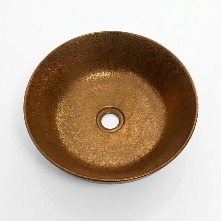 Lavatório pousar 40,5x14,80 Ouro rosa - COM DEFEITO 3