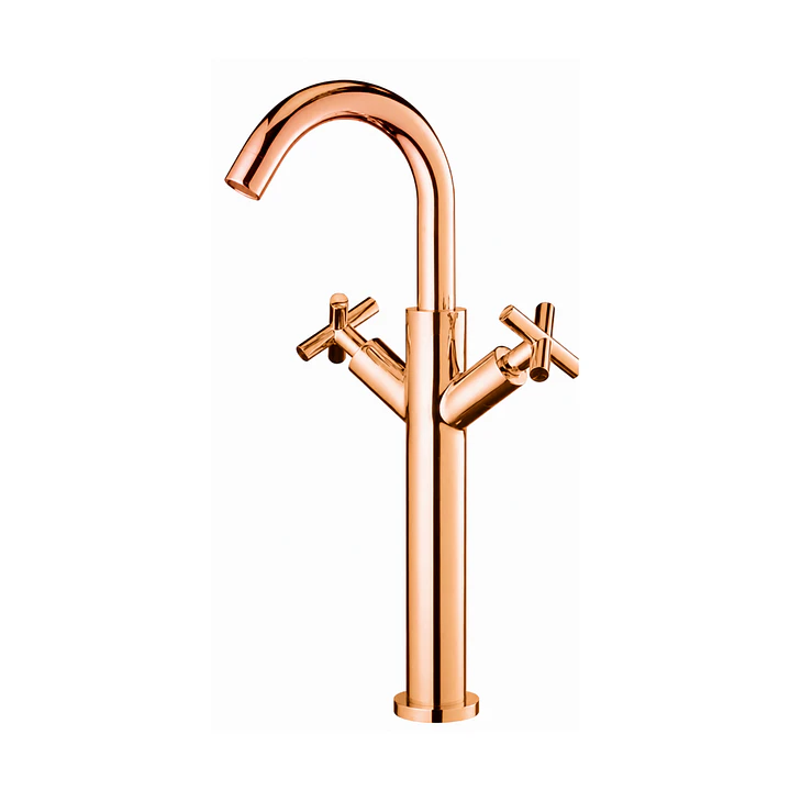 Monocomando Xik lavatorio alto  (Rosa Gold) 1