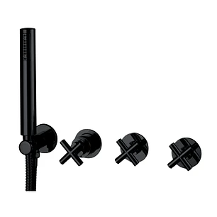 Monocomando Xik Encastre 2/3F  (Preto mate)