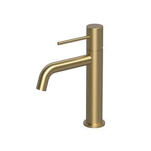 Monocomando Smooth de lavatório Dourado Escovado - c/pequeno defeito - artigo de exposição