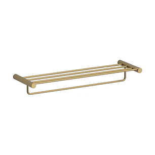 Toalheiro Prateleira SMOOTH Dourado - c/pequeno defeito -  artigo de exposição 