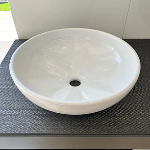 LAVATÓRIO FLEUR branco brilho Ø45cm - artigo de exposição