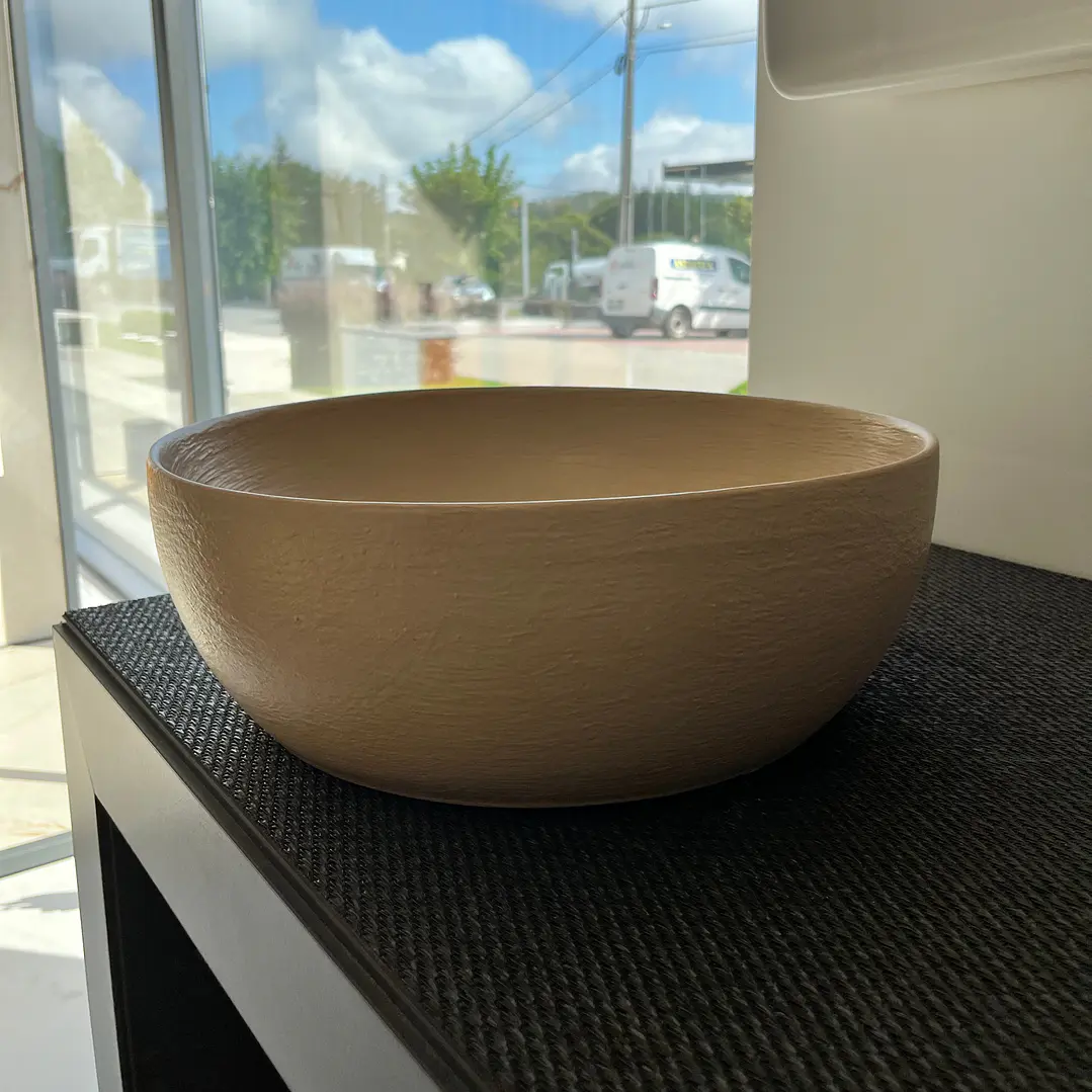  LAVATÓRIO CIRCLE - BEGE Ø40CM 2