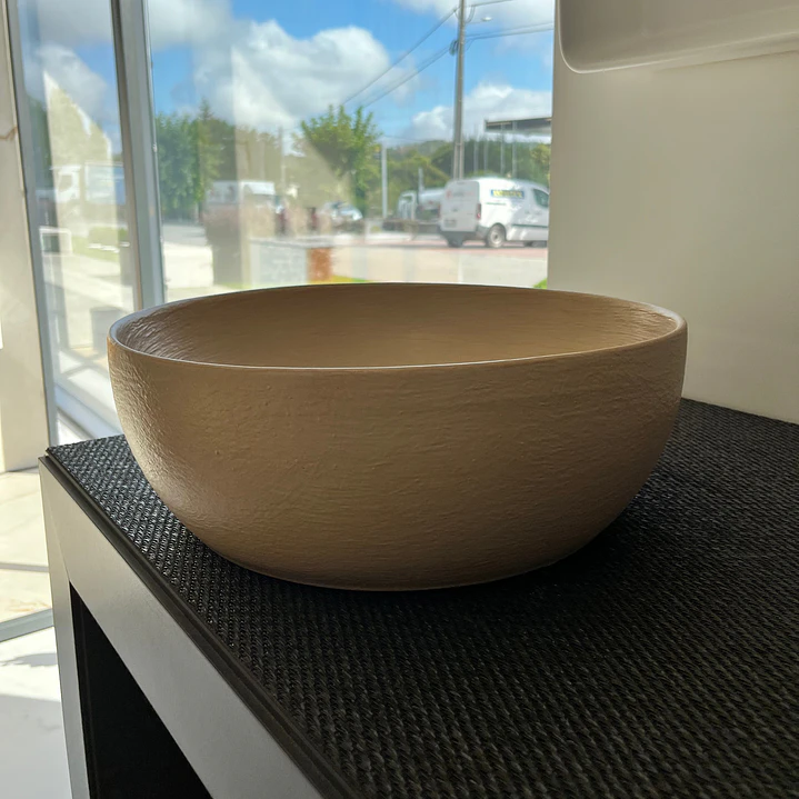  LAVATÓRIO CIRCLE - BEGE Ø40CM 2