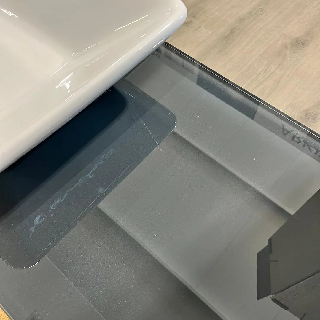 MÓVEL DOMUS 1.4cm c/tampo de vidro - artigo de exposição C/pequeno defeito no vidro 6