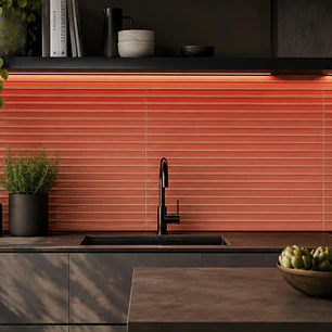 Revestimento azulejo 20x50cm - Pure Orange