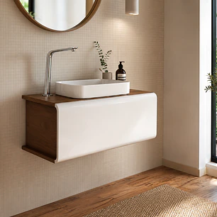 Móvel Atlas 75 Wengue/Branco