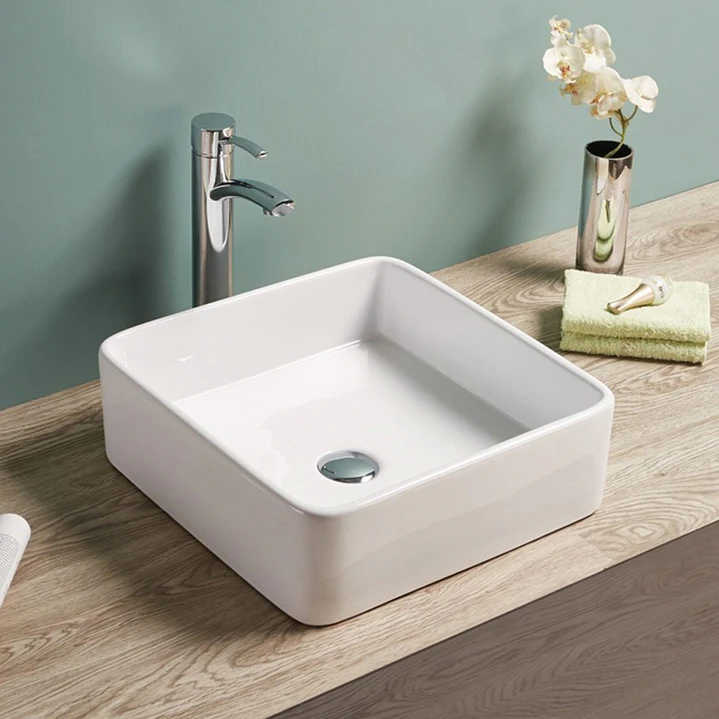 Lavatório Quadrado Branco – R7050D 1