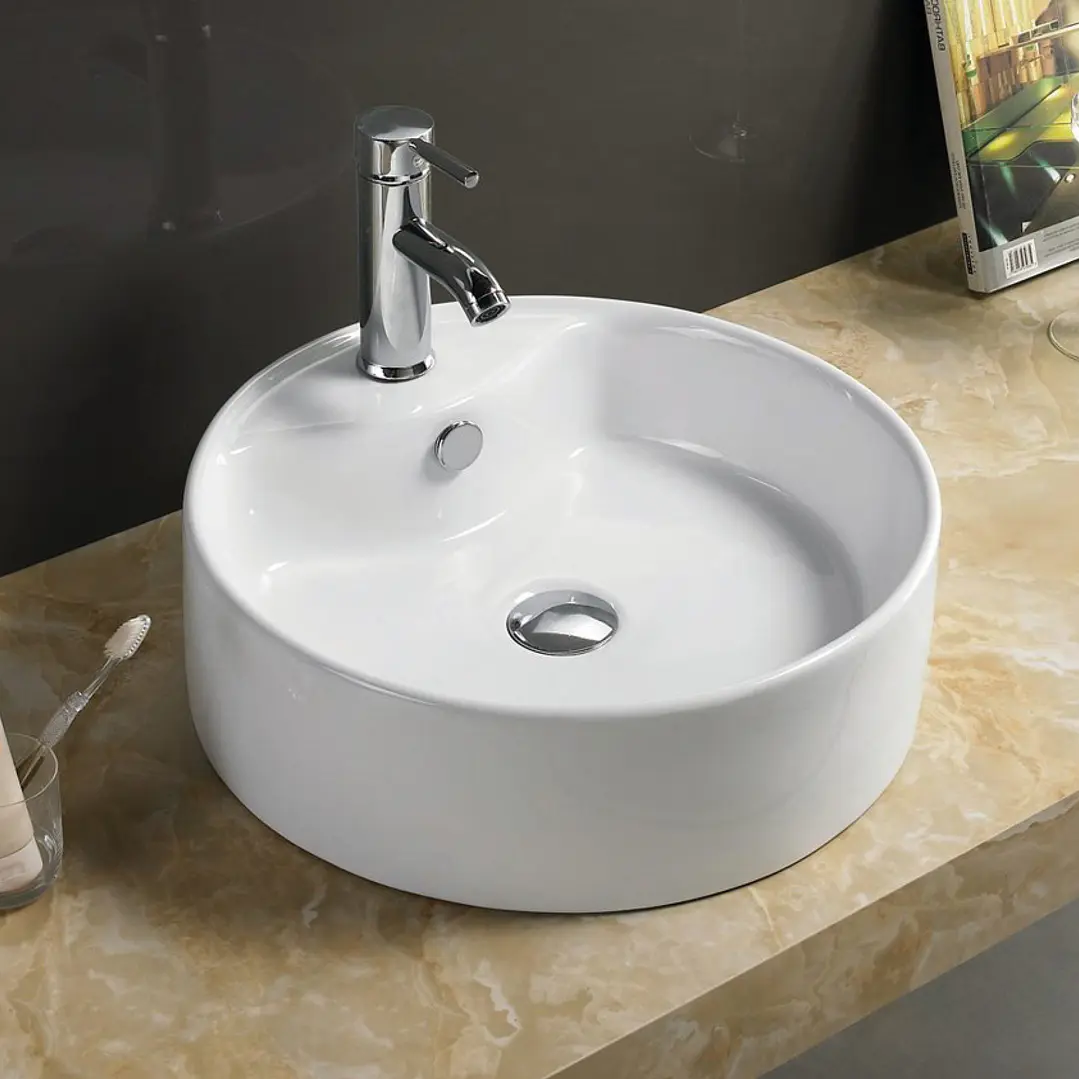 Lavatório Redondo Branco – RS7026 1