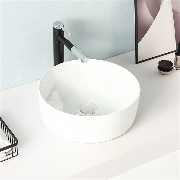 Lavatório Cerâmica Redondo Diamante – RSA460 1