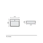 Lavatório Retangular Branco – RS7669B - Miniatura 2