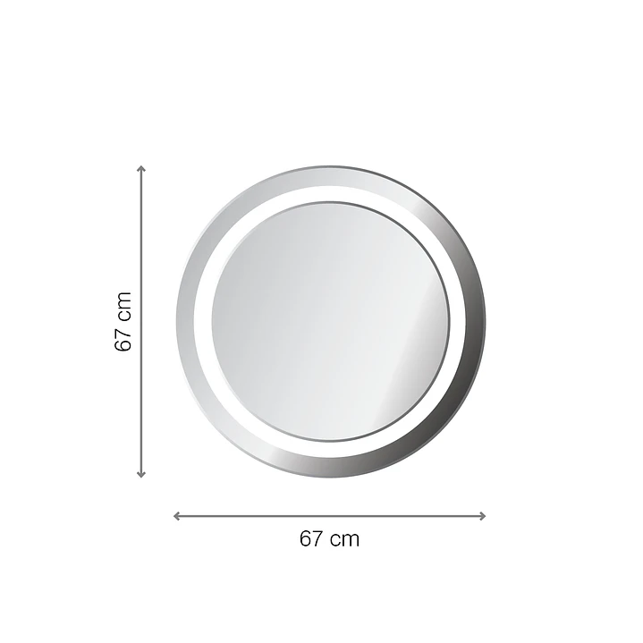 Espelho Circle Ø67cm - com defeito (sem luz) 2