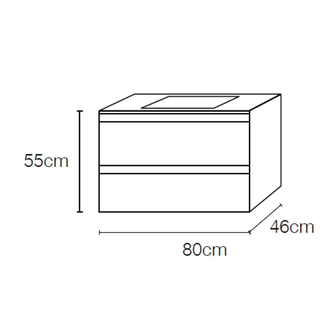 MÓVEL VITA 80CM - CINZA  2