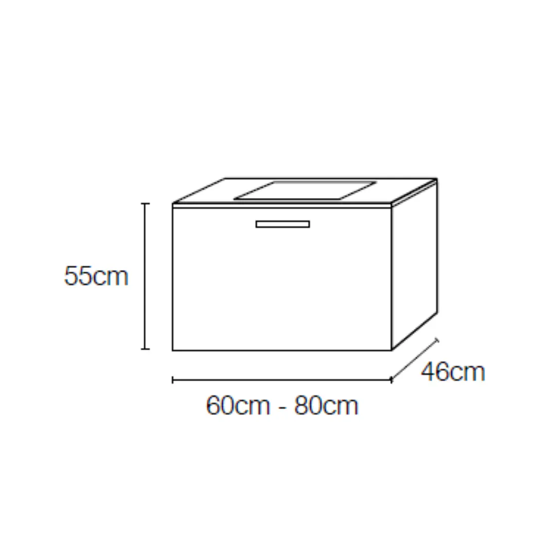 MÓVEL JOY - 80CM , BRANCO 2