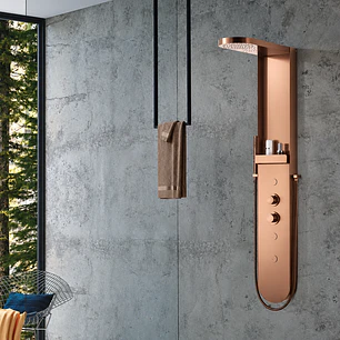 COLUNA MONOCOMANDO ROSA GOLD