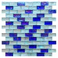 Pastilha de vidro Flash Azul e Branco - thumbnail 1