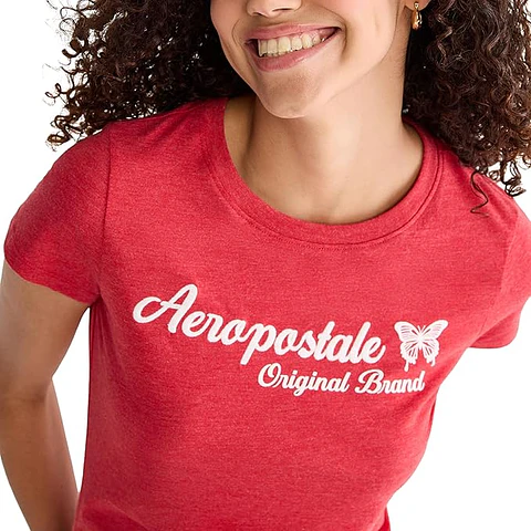 Camiseta Casual Básica Aeropostale para Mujer