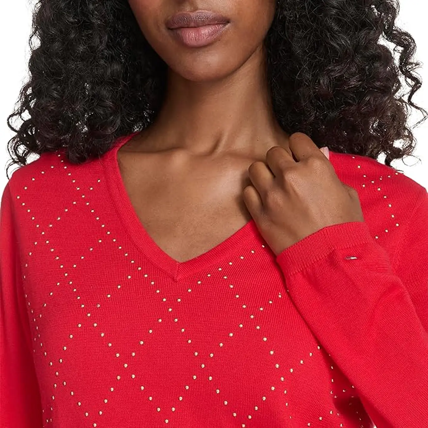 Suéter de Algodón Cuello en V Tommy Hilfiger 1