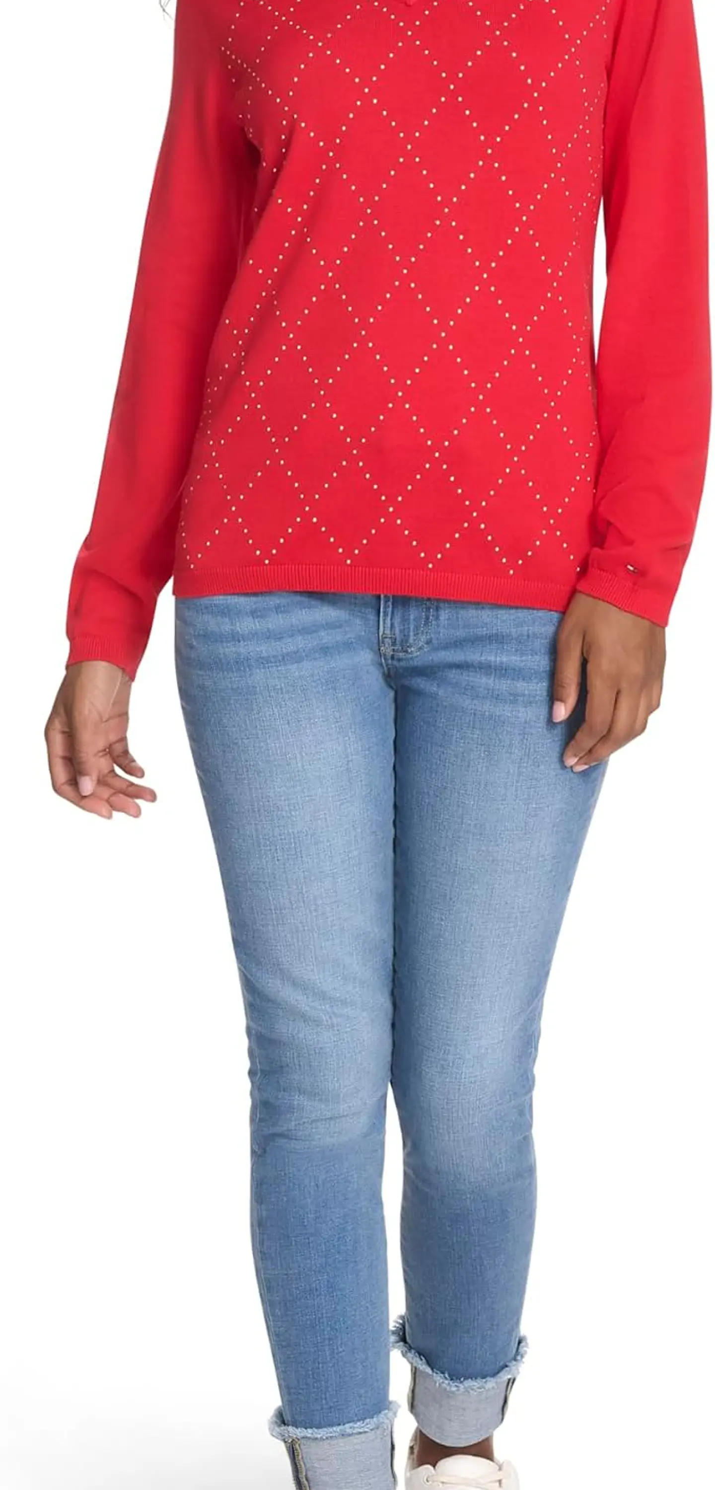 Suéter de Algodón Cuello en V Tommy Hilfiger 2