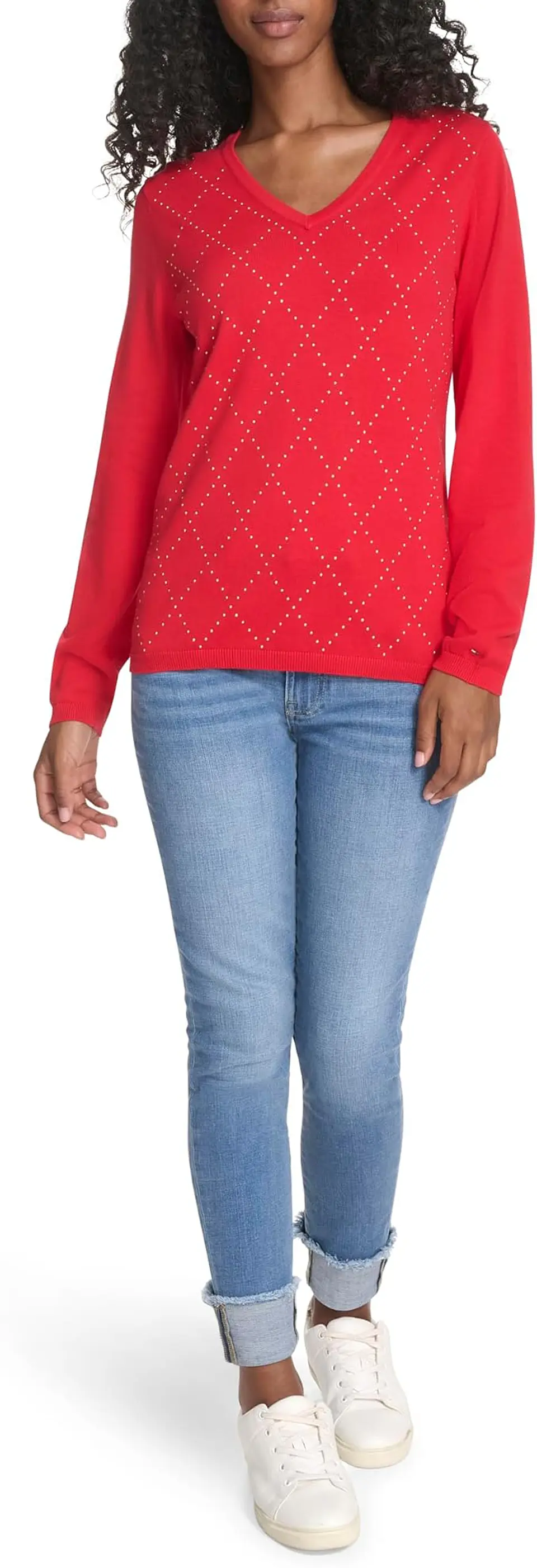 Suéter de Algodón Cuello en V Tommy Hilfiger 2