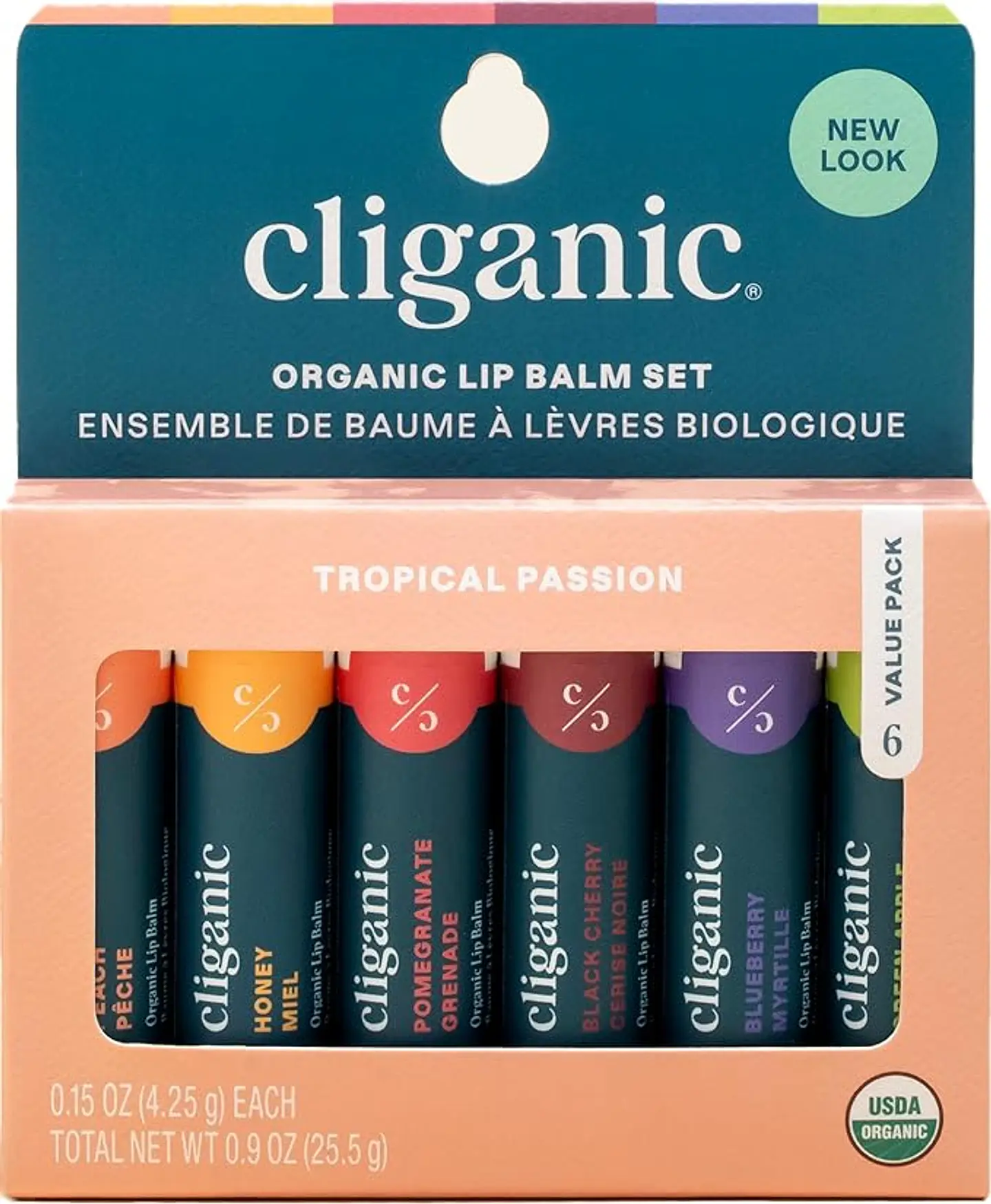 Set de Bálsamos Labiales Orgánicos Cliganic (6 Sabores) 1