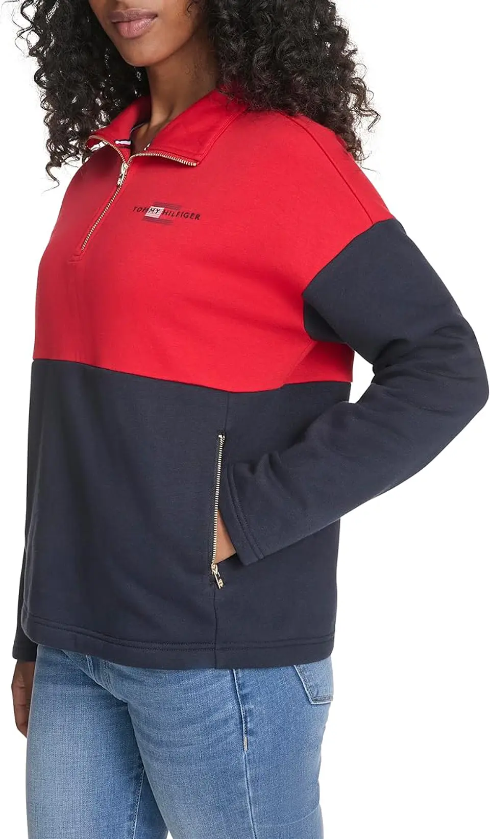 Sudadera de Forro Polar con Cierre 1/4 Tommy Hilfiger 1