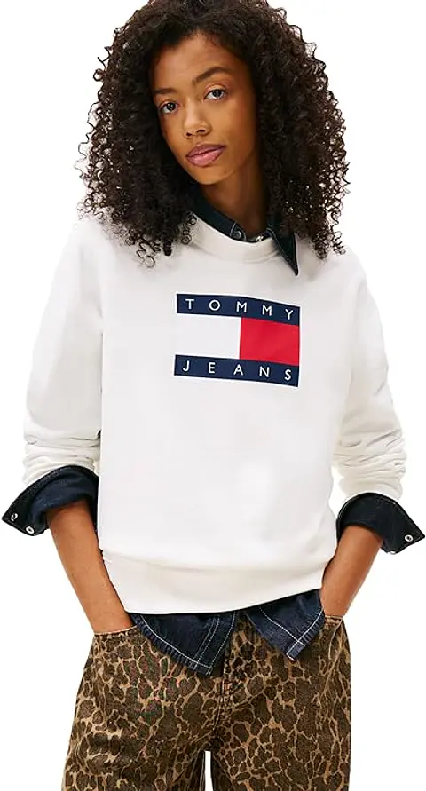 Suéter de Peso Medio Cuello Redondo Tommy Jeans