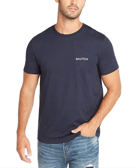 Camiseta Nautica Hombre – Cuello Redondo | 100 % Algodón 