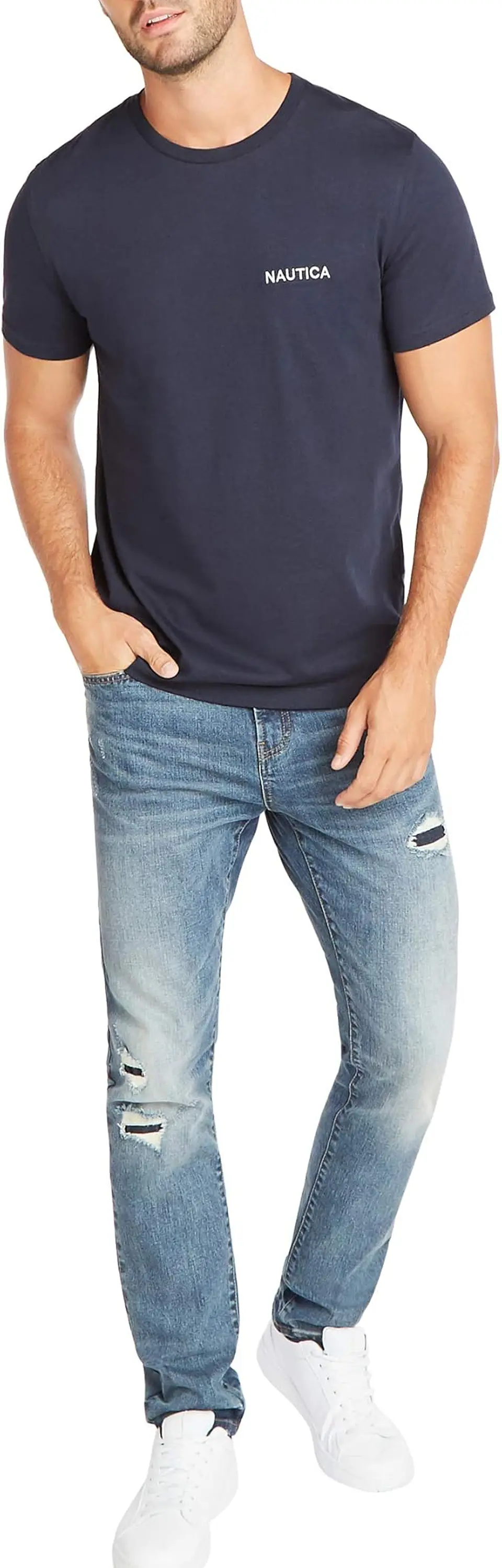 Camiseta Nautica Hombre – Cuello Redondo | 100 % Algodón  2