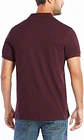 Polo Nautica Hombre – Algodón Suave 100 % | Cuello Italiano – Borgoña Jaspeado - Miniatura 4