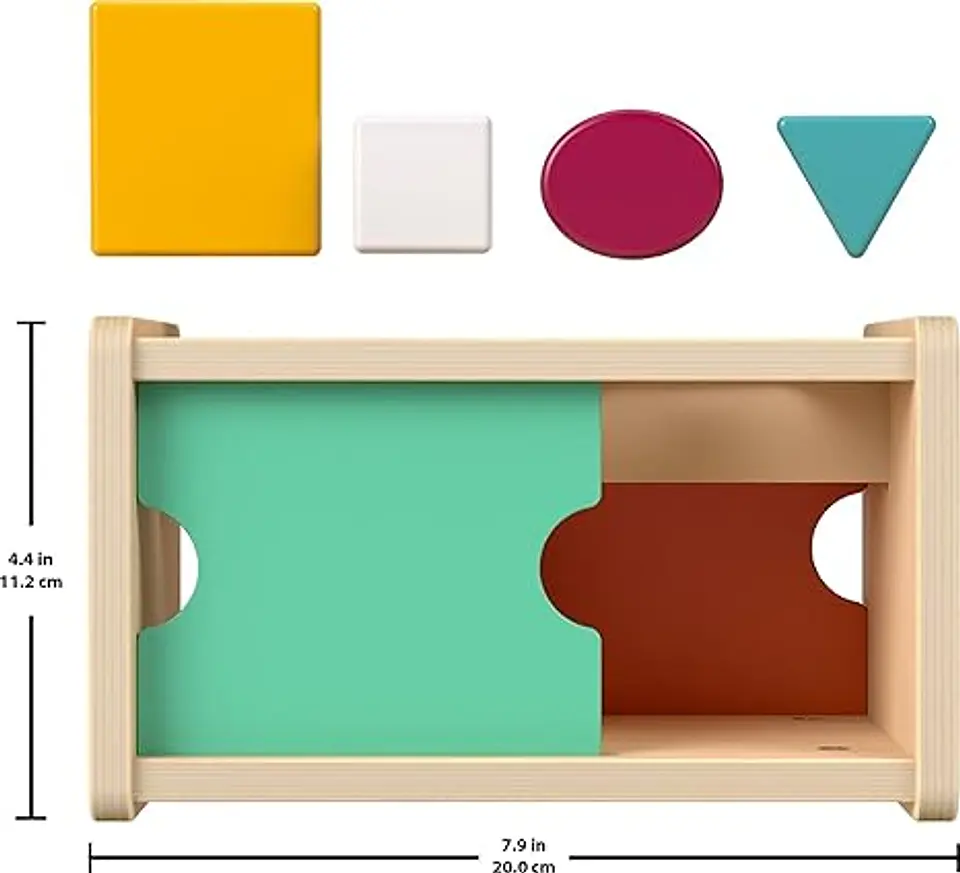 Fisher‑Price Caja Montessori de Permanencia de Objetos | Madera FSC – Actividad de Clasificación 5