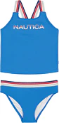 Nautica Set de traje de baño de dos piezas para niñas, bikini con protección solar UPF 50+, traje de baño de secado rápido - Miniatura 1
