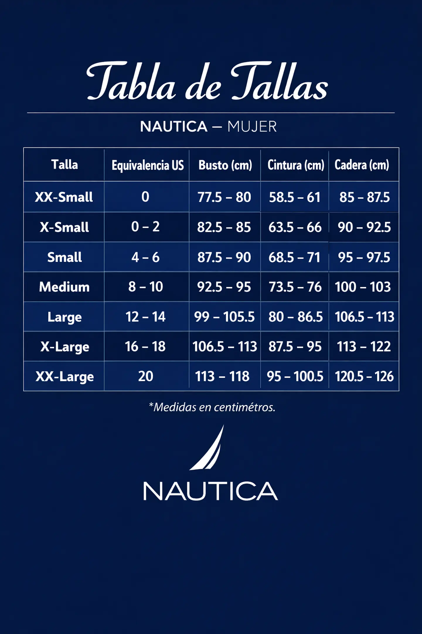 Camiseta Cuello en V Nautica para Mujer 4