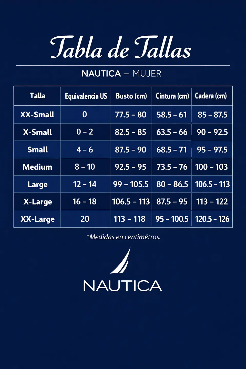 Camiseta Cuello en V Nautica para Mujer 4
