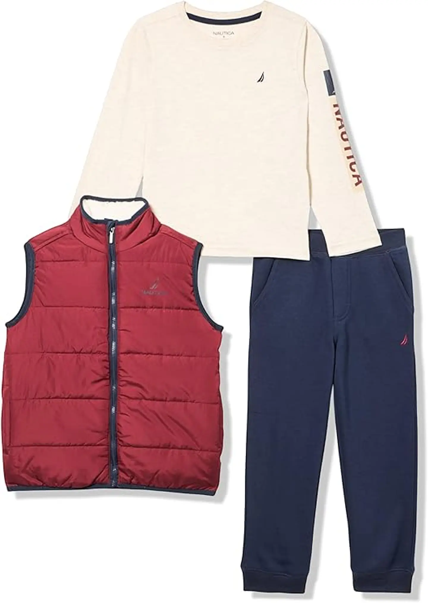Conjunto de 3 piezas con chaleco y pantalón para niños 1
