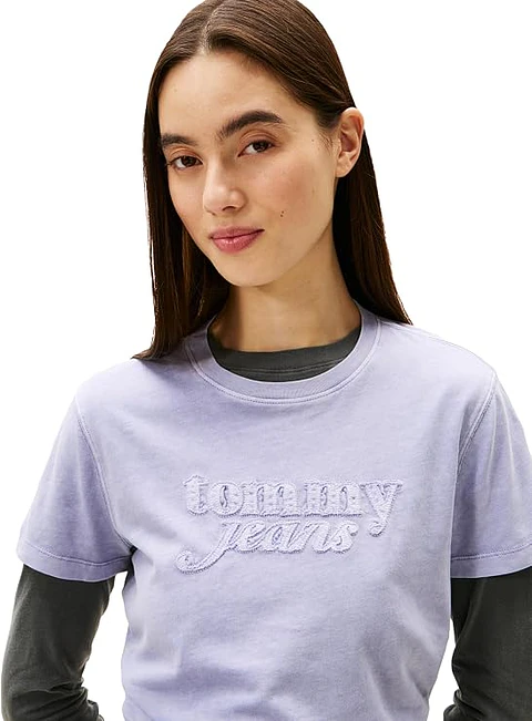 Camiseta Tommy Jeans Gráfica en Algodón