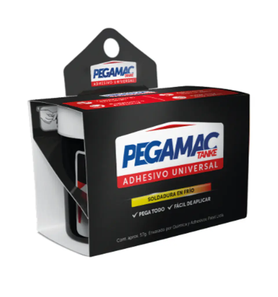 Pack 2 uni adhesivo universal color acero 57 g Pegamac Tanke 1