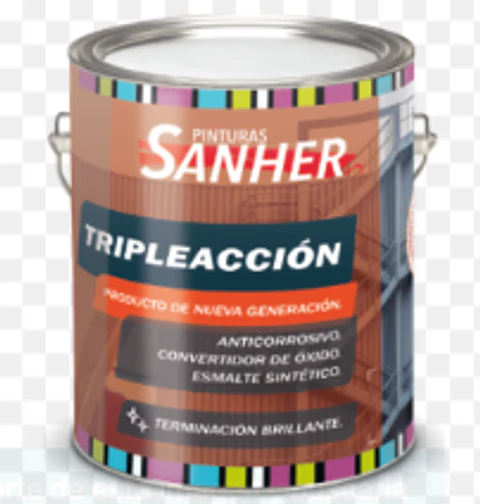 Galón Esmalte Triple Acción Blanco Sanher