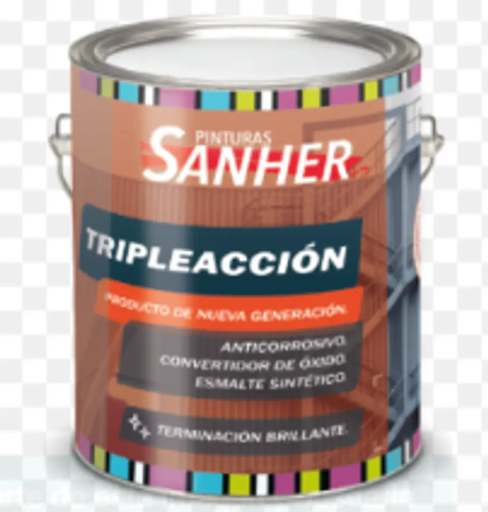 Galón Esmalte Triple Acción Negro Sanher 1