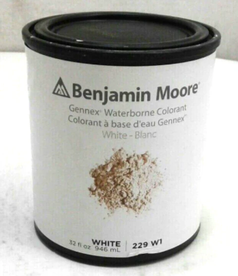 Galon colorant white Benjamin Moore