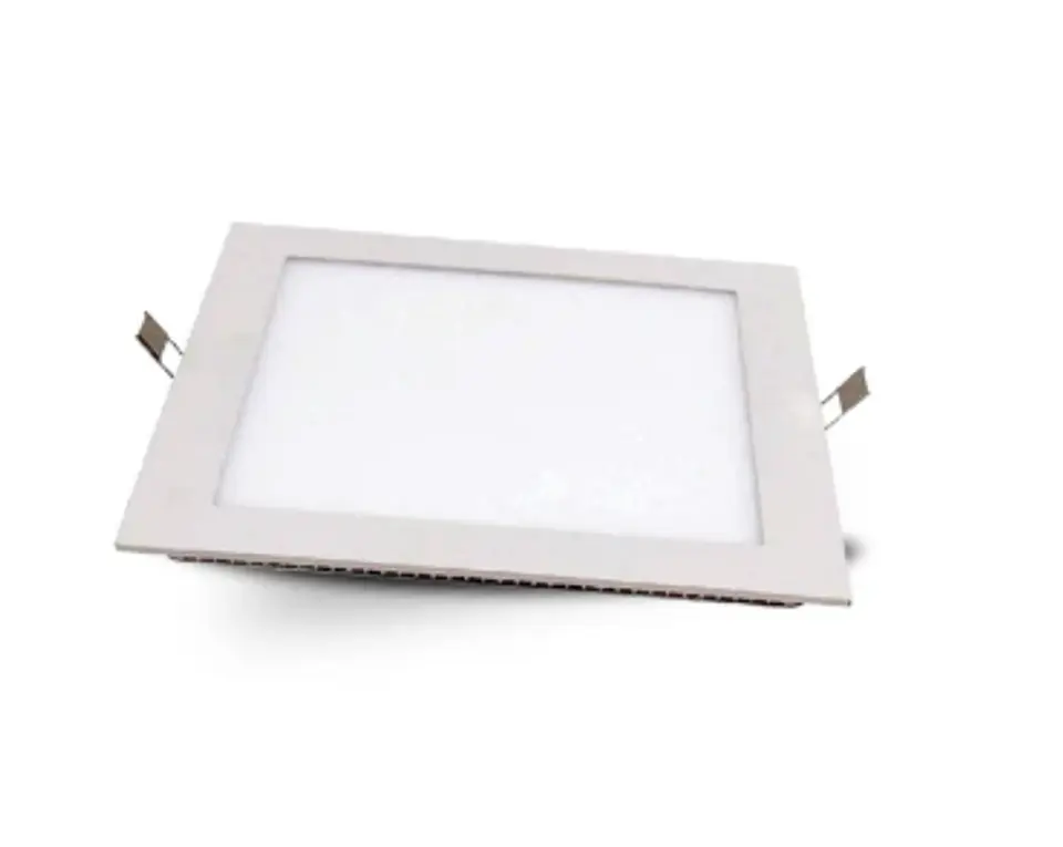 Panel led cuadrado embutido 18w luz fria blanco Verlux 1