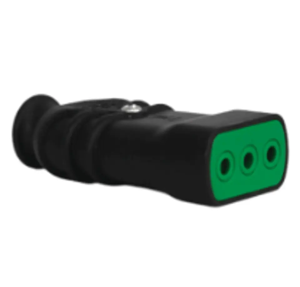 Presa 2p+t 10a 250v negro Fanton  1