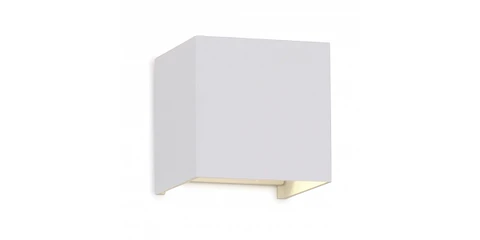 Aplique led cuadrado 2x3w 3000K blanco IP54 VKB